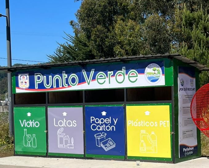 Punto Verde de Reciclaje en Pelluhue